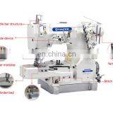 MC 600-02 HIGH-SPEED CYLINDER-BED INTERLOCK SEWING MACHINE WITH TAPE BINDING(EDGE ROLLIING thumbnail-2