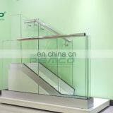 2019 PEMCO Aluminum Glass Railing Design Balcony Frameless Aluminum Glass Balustrade Stair thumbnail-1