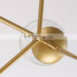 Hotel Ceiling Hanging Cluster Gold Circular Uplight Chandelier Pendant Light thumbnail-2