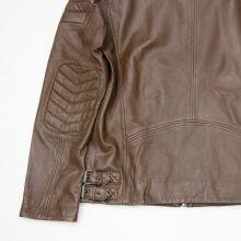 HOT SALE 2021 NEW ARRIVAL MEN'S GENUINE LAMBSKIN LEATHER JACKET WITH DETACHABLE HOOD thumbnail-3