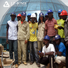 Steel Dome Tempered Glass Roof Design thumbnail-4