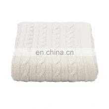 Colorful Cable Luxe Knitted Cashmere Baby Blanket thumbnail-3