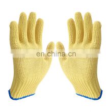 Sunnyhope construction 7 gauge  aramid fiber knitted cut resistant work gloves