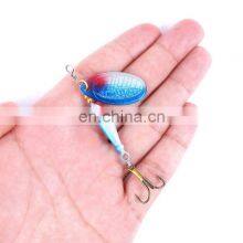 9g Freshwater Fish Bait Fischkoder Treble Hook Metallkoder Tackle Metal Fishing Lure Lead Fish With Spoon thumbnail-2