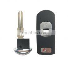 2+1 Buttons Remote Smart Car Key Fob Shell Blank Cover For Mazda 2 3 6 thumbnail-2