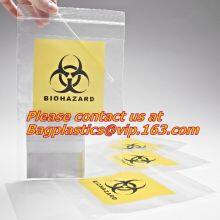 Biohazard Specimen Bags,Zip Specimen Transport Bag, Tear Off Pouch Bags, Attached Document Pouch. Printed Transport Bags thumbnail-1