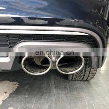 RS6 Diffuser With Tailpipe for Audi A6 Ordinary Edition Refit to Audi A6 S Line High Quality Rear Bumper Diffuser 2016-2018 thumbnail-5