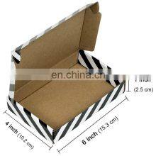 OEM Luxury Custom LOGO Eco Friendly Black White Mailer Boxes Under wear Night Clothes Packaging Corrugated Shipping Box