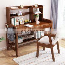 Quality Solid Wood Study Table Children Tables Kids' Tables Computer Desks With Bookshelf thumbnail-2