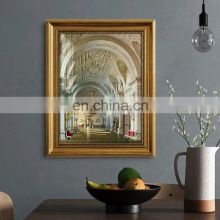 European-style Wall Decor Artwork Canvas Painting with Frame for Living Room