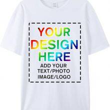 Custom Your Own Shirts With Photo Text & Logo - Personalized Tee Shirt for Men Women & Kids