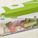 Plastic Multifunctional Chinese Vegetable Cutter 12 Pieces Set thumbnail-2