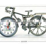 Europe Styple Bicycle Shape Desk Clock Bicycle Alarm Time Clock Retro Table Desk Clock