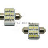 2x White 1.25" 31mm 16-SMD-5050 DE3175 LED Lights For Interior Dome Map OYXL thumbnail-2