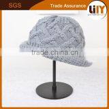 Fashion Knitted Girls Beautiful Cute Ladies Winter Caps for Wholesale thumbnail-3