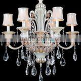 Modern Lighting Jade Stone Crystal Chandelier Pendant Hanging Lamp Suspension Light Fixture CZ5022/6