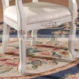 Upscale Leather Solid Wood Armchair thumbnail-6