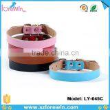 5 Color Options Cheap Personalised Leather Dog collars