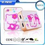 Lovely hello kitty power bank 8800mah 10400mah 11200mah