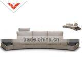 American Style R104 With 2 Armrest Table Modern Curved Sofa thumbnail-1