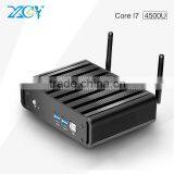 Wholesale X31-i7 4500u 1.6G HZ 8G RAM 320G HDD Mini Pc Computer Embedded PC mini computer With Metal Case, fanless