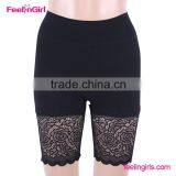 Black Lace High Waist Anti Exposure Women Panties