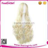 Bulk Blonde Curly Wigs Human Hair Kinky Curly Weave thumbnail-4