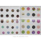 Fashion Bicycle Printed Blue Wooden Buttons 4 Holes 3cm for Fabric thumbnail-4