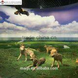 Realist Art Sculpture Of Life Size Wolf Statue With Top- Quality thumbnail-2