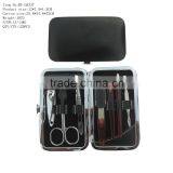 Black Manicure Set Nail Clipper Kit in PU Case