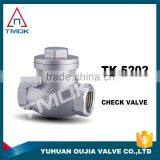 TMOK supplier , water meter outlet side stainless steel swing check valve