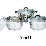 Stainless Steel Casseroles Set thumbnail-1