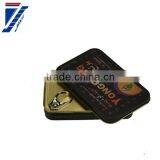 Metal Tea Tins Rectangular Gift Box Health Case Tinplate Tin Cans