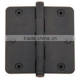 Nickle Full Mortise Hinge, 3.5" x 3.5" With 5/8" Radius Corners and 5 Knuckles thumbnail-1