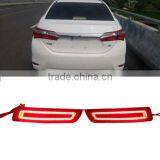 Car Reflector Lamp LED Brake Lights Warning Lights Rear Bumper Fog Lamp For Toyolla Corolla 2013+ 2014 2015