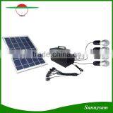 Indoor and Outdoor 5W 10W 30W 30W Portable Mini Solar System With Mobile Charger
