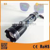 S3 Super Bright XML T6 Rechargeable Mini Zoom Charging Torch Light