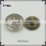 Wholesale Embossed Logo Jeans Buttons and Rives