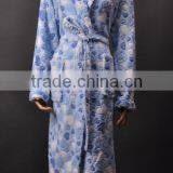 Printed Micro Coral Fleece Bathrobes for Man and Women thumbnail-3