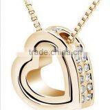 Newest Cheap Alloy Crystal Heart Necklace thumbnail-1