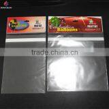 Custom Printed Bopp Header Plastic Bag With Euro Slot and Permanent Tape for Balloon Packaging