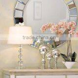 11.22-1 Slim-line and Gracious Profile Sits Atop a Round A Cool and Chic Look Stacked Ball Acrylic Table Lamp thumbnail-2