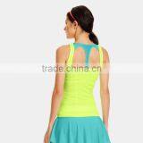 Wholesale 95 Cotton 5 Spandex Two Tone Sexy Sports Tops thumbnail-1