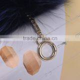 Fluffy Fur Ball Pom Pom Keychain for Car Key Ring or Handbag Accessories KZ160077 thumbnail-3