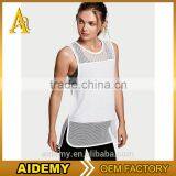 Wholesale Fitness Activewear Women's Mesh Tank Top Sexy t Shirt thumbnail-4