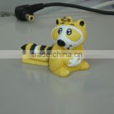 yellow PVC tiger toys