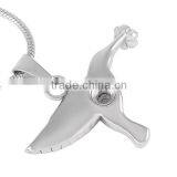 SRP8283 Natural Pet Memorial Cremation Jewelry Peace Dove Stainless Steel Cremation Urn Pendant thumbnail-2