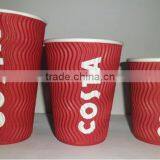 4oz-20oz Anqing High Quality Printed Ripple Wall Paper Coffee Cups thumbnail-1