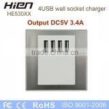 New Product Universal USB Wall Outlet Universal Electric Receptacles Wall Socket With USB Port Power Outlet thumbnail-2