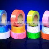Reflective PVC tape for safety garments non adhesive
